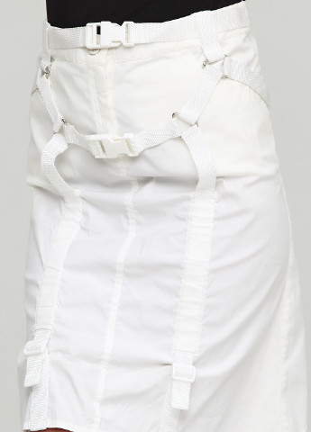 Белая кэжуал однотонная юбка Adele Fado мини