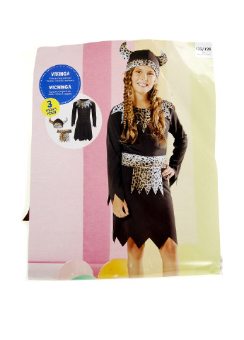 Карнавальный костюм Девочка-Викинг (платье, передник, шапка) Lidl (155098614)