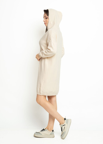 Світло-бежева спортивна сукня сукня-худі Time of Style однотонна