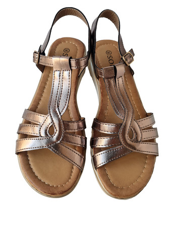 Бронзовые босоножки Sopra с ремешком