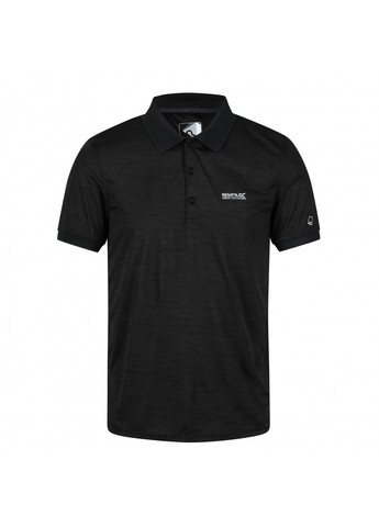 Черная футболка-поло для мужчин Regatta с надписью