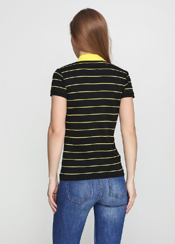 Черная женская футболка-футболка Ralph Lauren в полоску