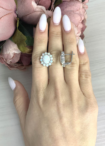 Сережки Silver Flame (207611625)