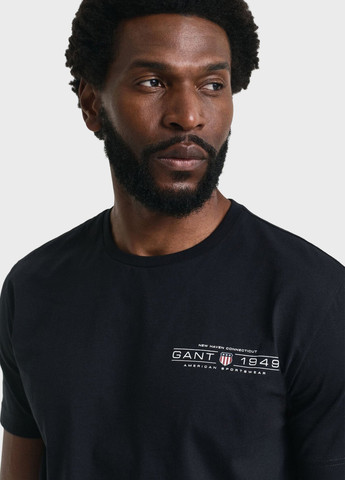 Черная футболка Gant