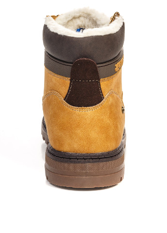 Горчичные зимние ботинки тимберленды Crosby
