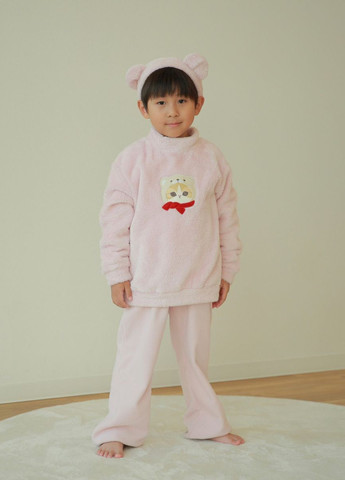 Рожева зимня піжама (світшот, штани, пов'язка) Uniqlo