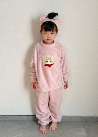 Рожева зимня піжама (світшот, штани, пов'язка) Uniqlo