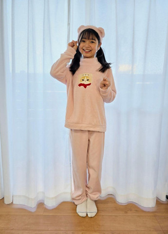 Рожева зимня піжама (світшот, штани, пов'язка) Uniqlo