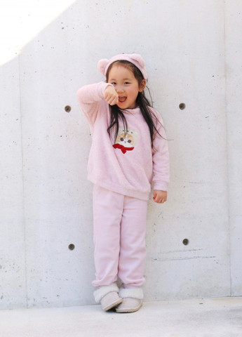 Рожева зимня піжама (світшот, штани, пов'язка) Uniqlo