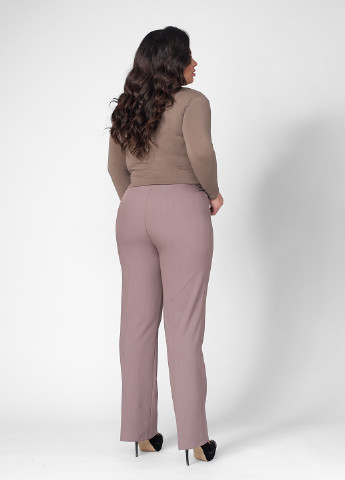 Розово-коричневые кэжуал демисезонные зауженные брюки Ut