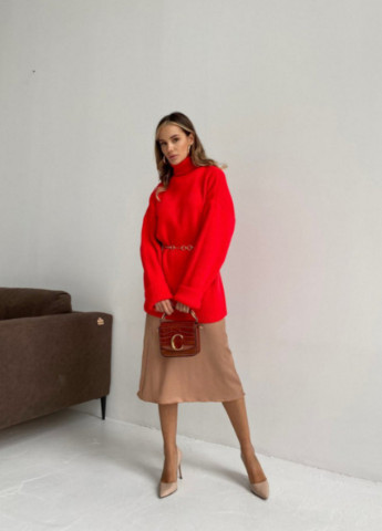 Червоний демісезонний светр Pawa