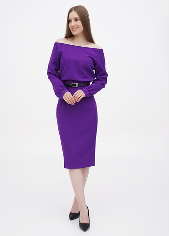 Фиолетовое кэжуал платье Dioni однотонное
