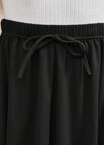 Черная кэжуал однотонная юбка SHEIN клешированная