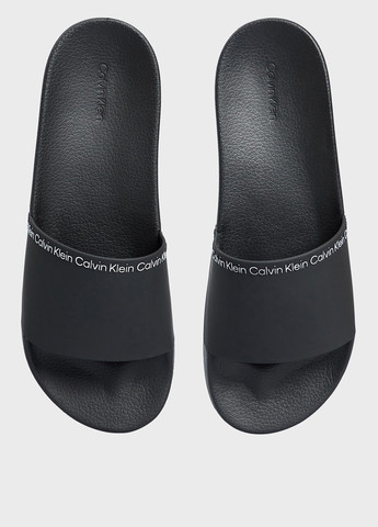 Черные пляжные, кэжуал шлепанцы Calvin Klein