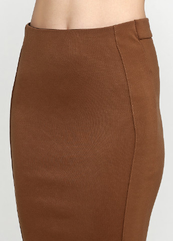 Темно-бежевая кэжуал однотонная юбка Alcott карандаш