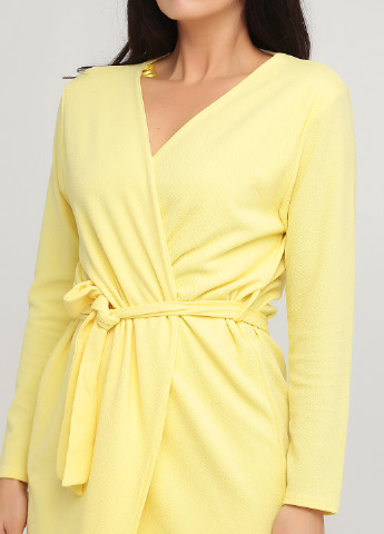 Жовтий кежуал сукня на запах Sisters Point однотонна