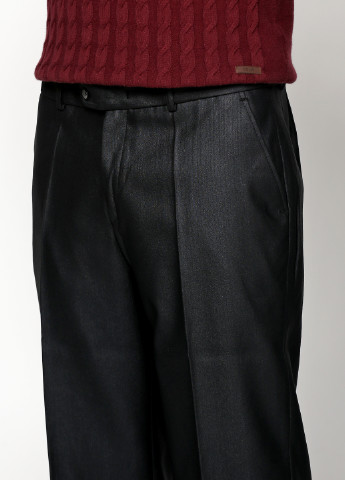 Черные кэжуал демисезонные прямые брюки Ravol