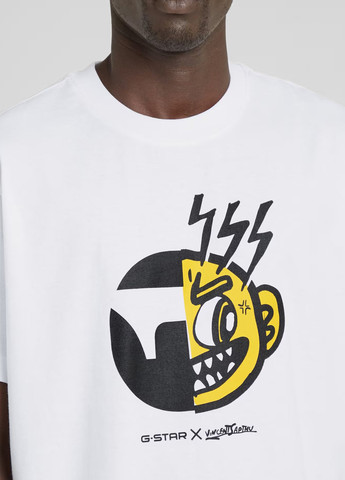 Біла футболка G-Star Raw