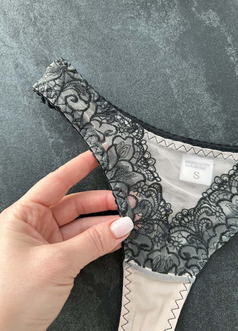 Чорний демісезонний комплект (бюстгальтер, трусики) NOVA VEGA