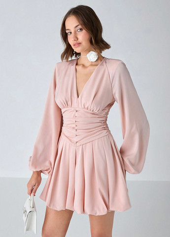 Пудрова святковий сукня кльош SHEIN однотонна