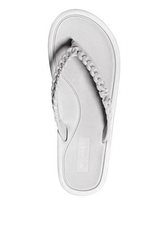 Серебряные кэжуал вьетнамки Michael Kors с логотипом