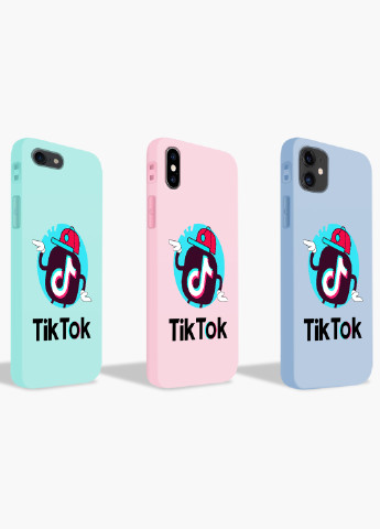 Чехол силиконовый Apple Iphone X ТикТок (TikTok) (6129-1712) MobiPrint (219559065)