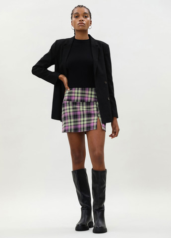 Разноцветная кэжуал в клетку юбка Lefties а-силуэта (трапеция)