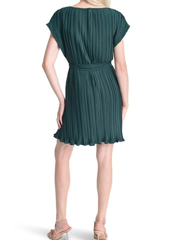 Зеленое кэжуал платье плиссированное DKNY однотонное