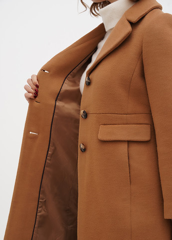 Коричневе демісезонне Пальто однобортне Talbots