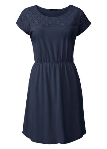 Темно-синее кэжуал платье Esmara однотонное