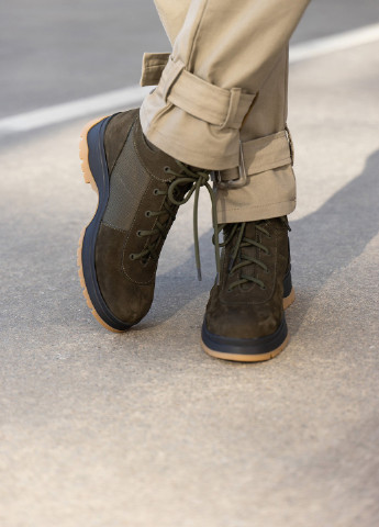 Зимние ботинки женские хайкеры ISSA PLUS без декора из натурального нубука