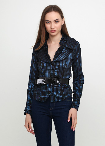 Темно-синяя демисезонная блуза Basechen
