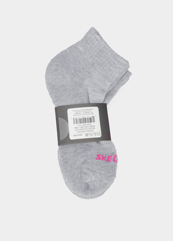Сірі шкарпетки (3 пари) Skechers логотипи (363354012)