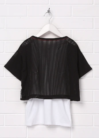 Чорно-білий літній комплект (топ, майка) H&M