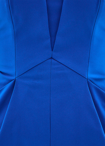 Синее кэжуал платье футляр BGL однотонное