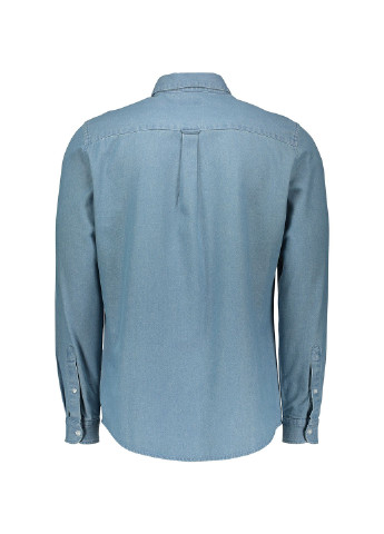 Темно-голубой кэжуал рубашка Piazza Italia с длинным рукавом