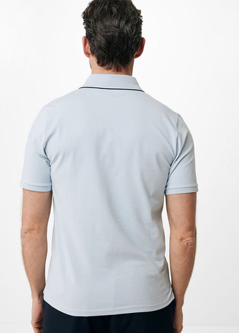 Голубой футболка-поло для мужчин Mexx однотонная