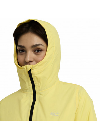 Желтая демисезонная куртка Jack Wolfskin PAMIR JKT W