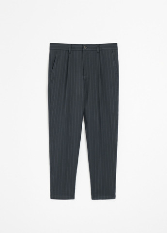 Темно-серые кэжуал демисезонные каррот брюки House