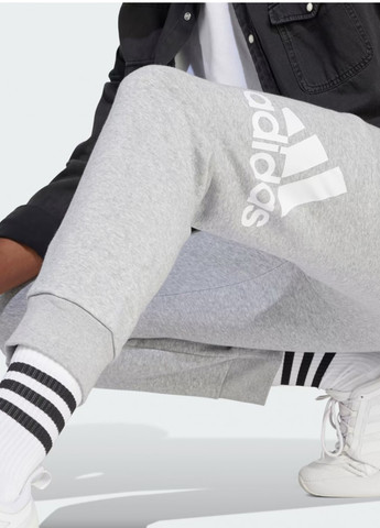 Серые спортивные демисезонные джоггеры брюки adidas