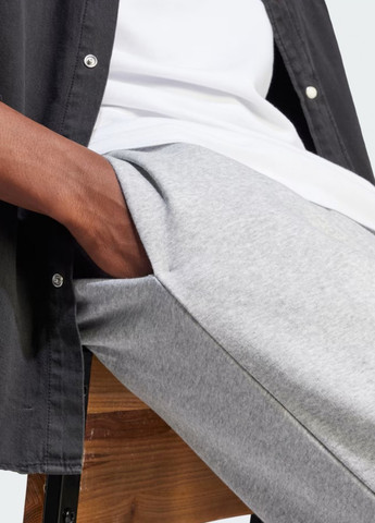 Серые спортивные демисезонные джоггеры брюки adidas