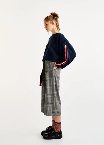 Кюлоти демисезон,серий в клетку, Pull & Bear (248895754)