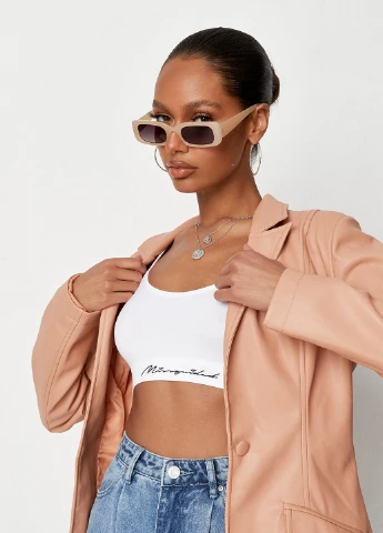 Персиковый женский жакет Missguided однотонный - демисезонный