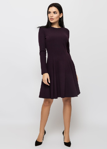 Темно-фиолетовое кэжуал платье клеш Simply Brilliant однотонное