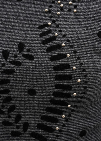 Темно-сіра кежуал сукня сукня-водолазка Soyler меланжева