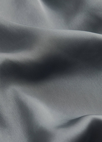 Серо-зеленая кэжуал рубашка однотонная H&M