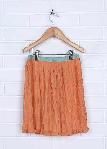 Оранжевая кэжуал в горошек юбка Mini Molly со средней талией