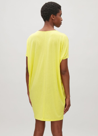 Лимонное кэжуал платье Cos однотонное