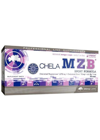 Вітамінно-мінеральний комплекс для спорту Chela-MZB 60 Caps Olimp Sport Nutrition (253414983)