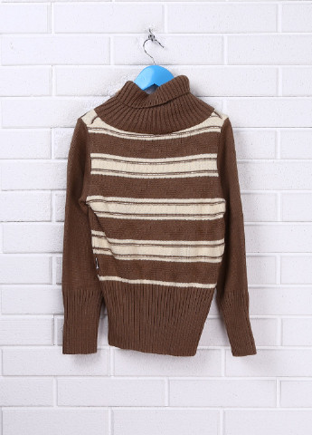Коричневый демисезонный свитер пуловер Лютик